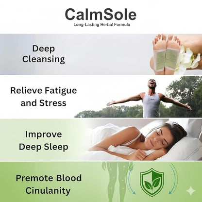 Deep Cleansing Natural Herbs Patches | Helps in Weight Loss, Stress relief & more via Toxin Removal for Men & Women (2x5 packs) BUY 1 GET 1 FREE